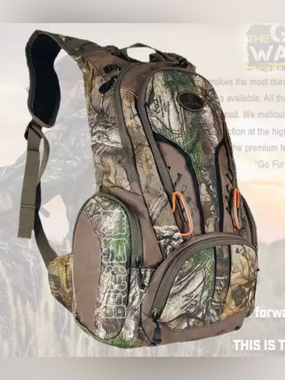 Camouflage Sling Backpack for Men - Green & Brown Camo